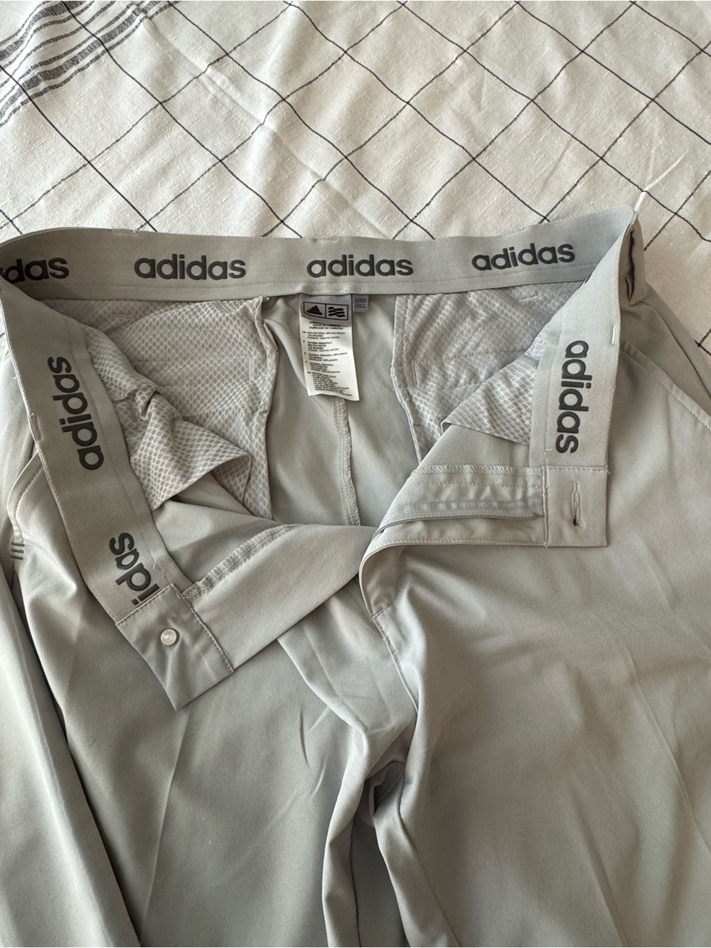 adidas Kids Gray Athletic Joggers with Branded Waistband